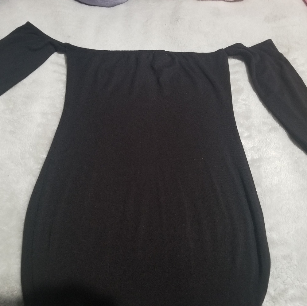 Off the shoulder mini dress